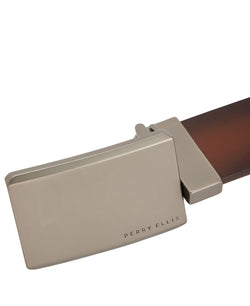 Perry Ellis Portfolio Leather Matte At Me Reversible Belt Matte At M thumbnail 3