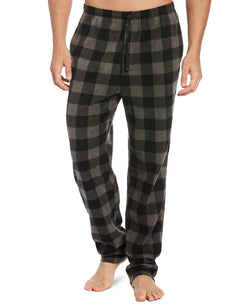Perry Ellis Portfolio Microfleece Pajama Pants Black Buffalo thumbnail 1
