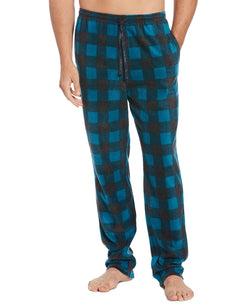 Perry Ellis Portfolio Microfleece Pajama Pants Ink Blue Buffalo thumbnail 1