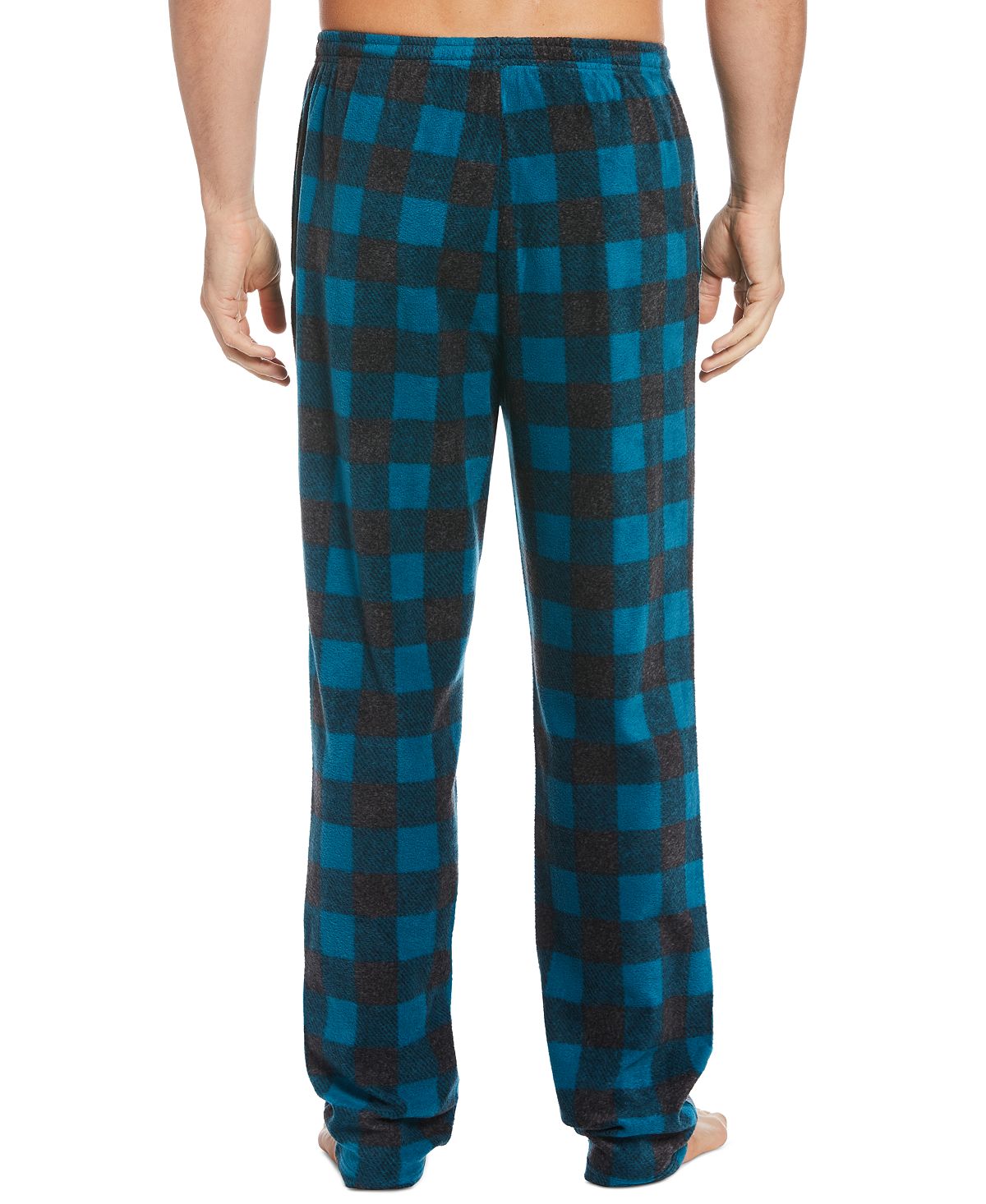 Perry Ellis Mens Buffalo Plaid Fleece Pajama Pants Red Size Small