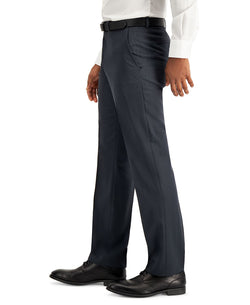 Perry Ellis Portfolio Modern-fit Subtle Check Performance Dress Pants Charcoal thumbnail 3