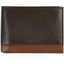 Perry Ellis Portfolio Perry Ellis Colorblocked Leather Passcase Wallet Brown