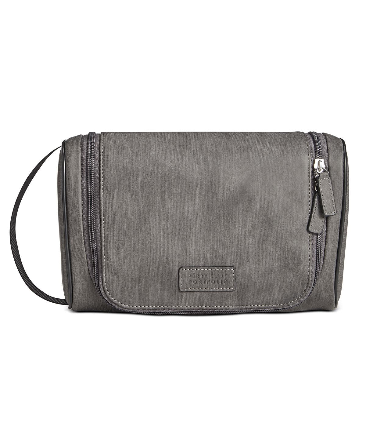 Perry Ellis Portfolio Perry Ellis Hanging Shave Kit Gray