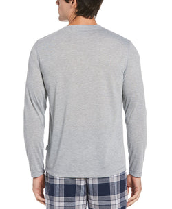 Perry Ellis Portfolio Portfolio Jersey Long-sleeve Pajama T-shirt Grey thumbnail 2