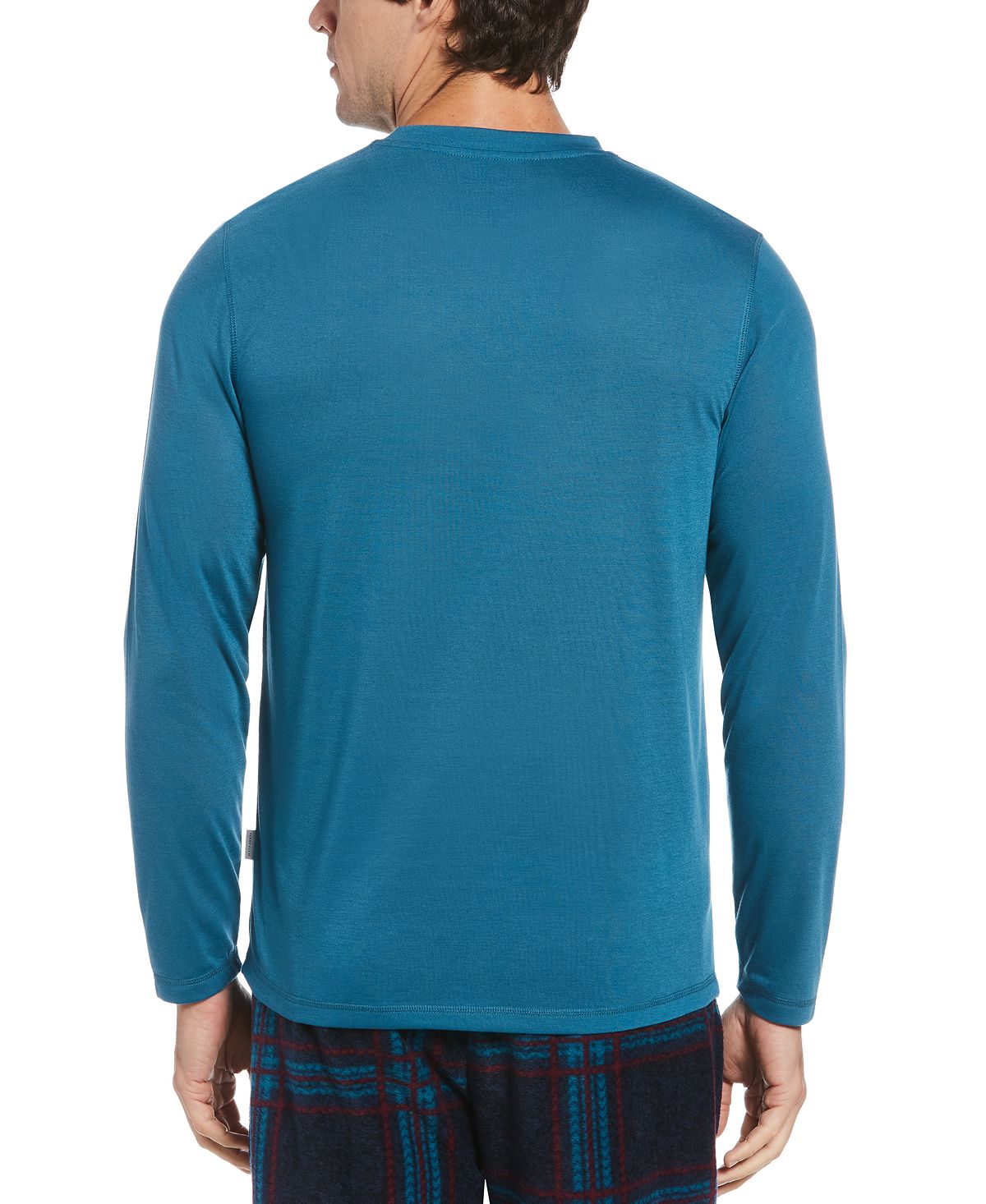Perry Ellis Portfolio Portfolio Jersey Long-sleeve Pajama T-shirt Ink Blue