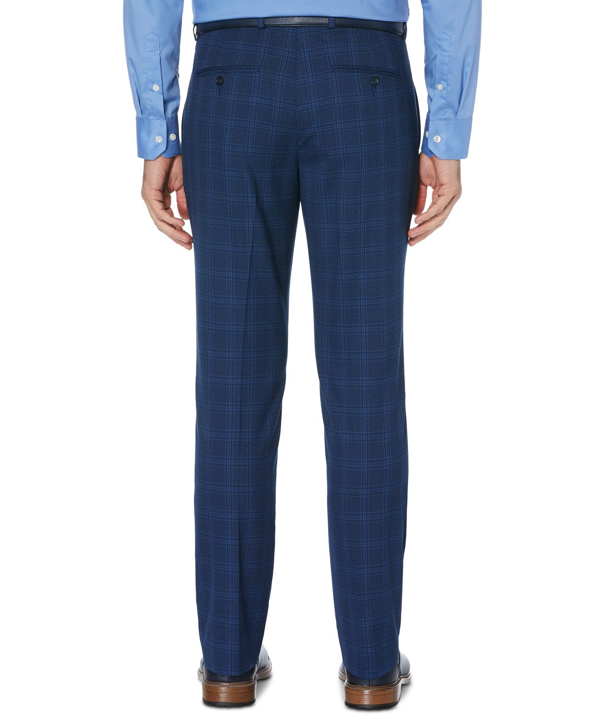 Perry Ellis Portfolio Slim-fit Stretch Dress Pants Estate Blue