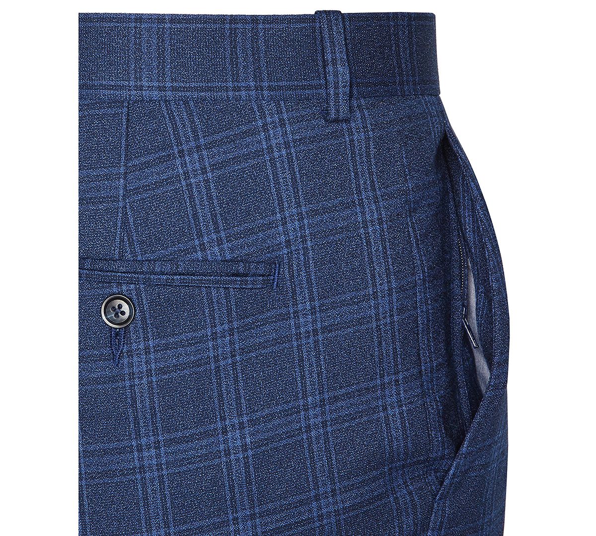 Perry Ellis Portfolio Slim-fit Stretch Dress Pants Estate Blue