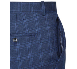 Perry Ellis Portfolio Slim-fit Stretch Dress Pants Estate Blue thumbnail 3