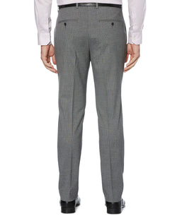 Perry Ellis Portfolio Slim-fit Stretch Heathered Check Dress Pants Castlerock thumbnail 3