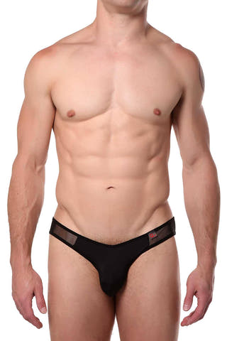 PetitQ Black Lapal Bikini Brief