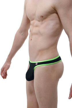 PetitQ Black/Lime Bam Thong thumbnail 2