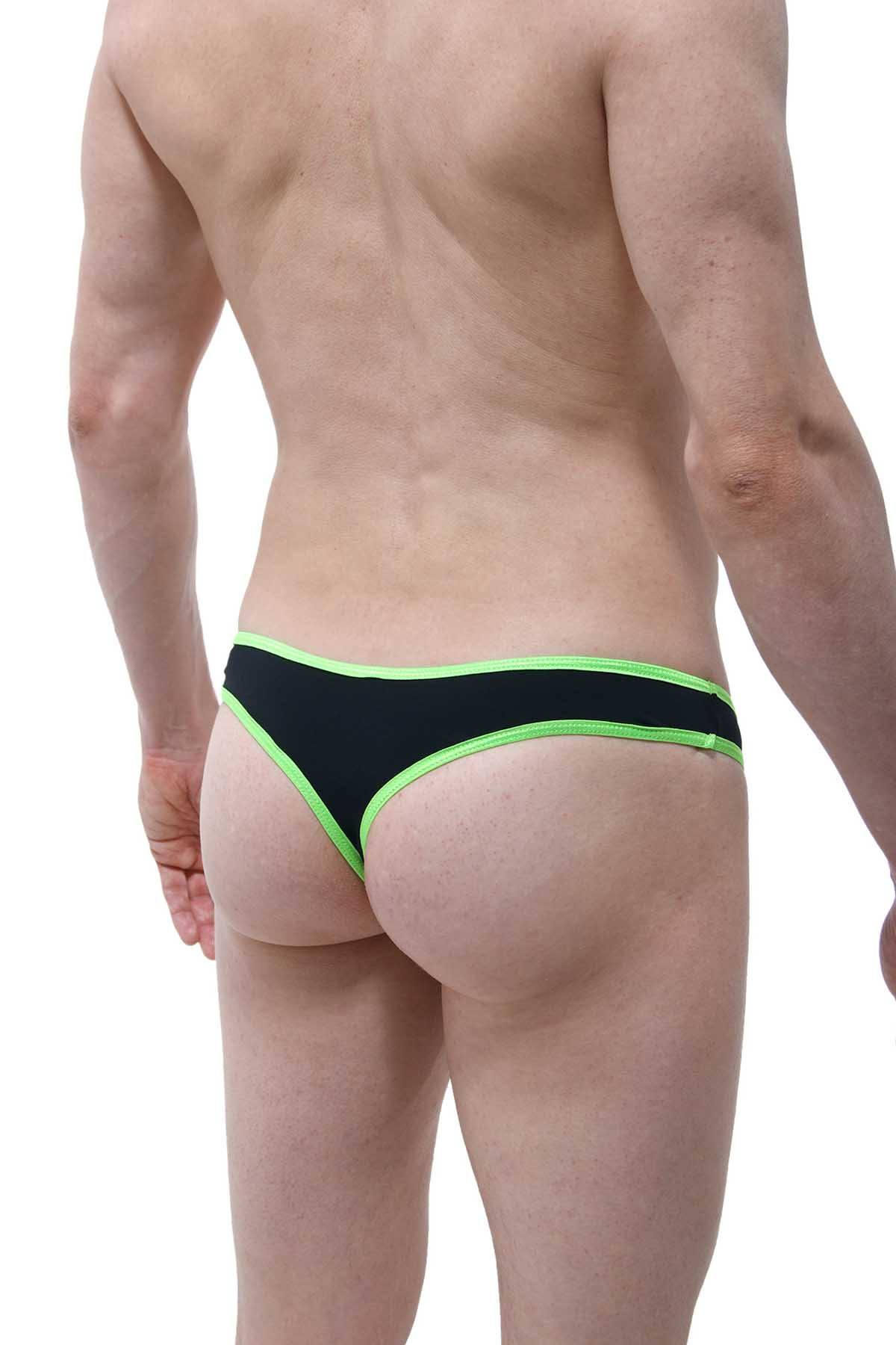 PetitQ Black/Lime Bam Thong