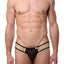 PetitQ Black/Lime Mesh Revel Brief