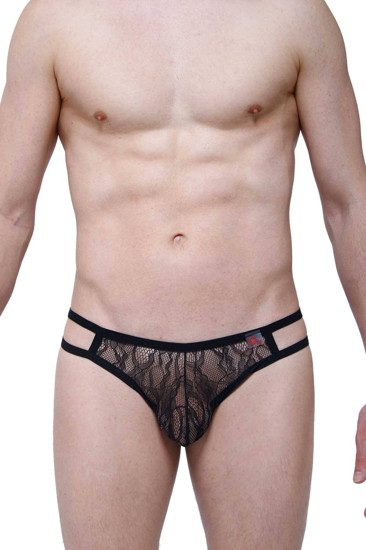 PetitQ Black Ornex Thong