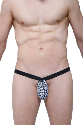 PetitQ Black/White Printed 4-in-1 Thong