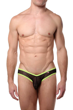 PetitQ Black/Yellow Neon Bikini Brief thumbnail 1