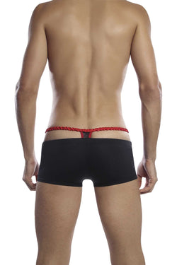 PetitQ Black & Red Thong Boxer Trunk thumbnail 3