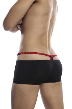 PetitQ Black & Red Thong Boxer Trunk thumbnail 2