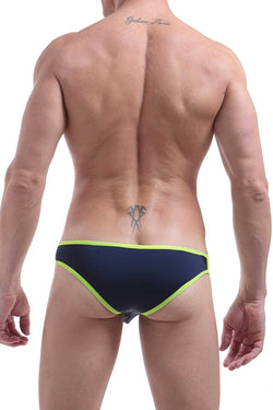 PetitQ Navy/Neon-Yellow Corbon Brief thumbnail 3