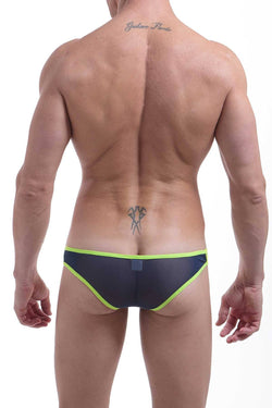 PetitQ Navy/Neon-Yellow Royat Bikini Brief thumbnail 3