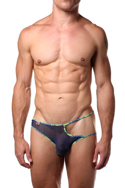 PetitQ Navy Riviera Splash Bikini Brief thumbnail 1