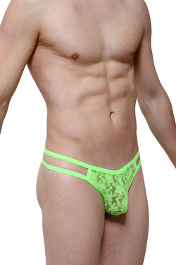 PetitQ Neon Green Ornex Thong thumbnail 2
