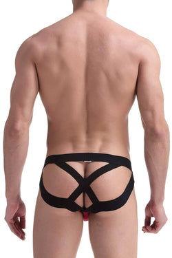 PetitQ Red/Black Crossroad Jockstrap thumbnail 3
