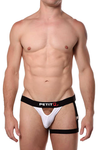 PetitQ White/Black Adventure Jockstrap