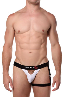 PetitQ White/Black Adventure Jockstrap thumbnail 1