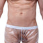 PetitQ White/Clear Snap Cristal Athletic Short