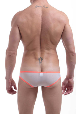 PetitQ White/Orange Neon Bikini Brief thumbnail 3