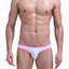 PetitQ White/Pink Nylon Bikini Brief