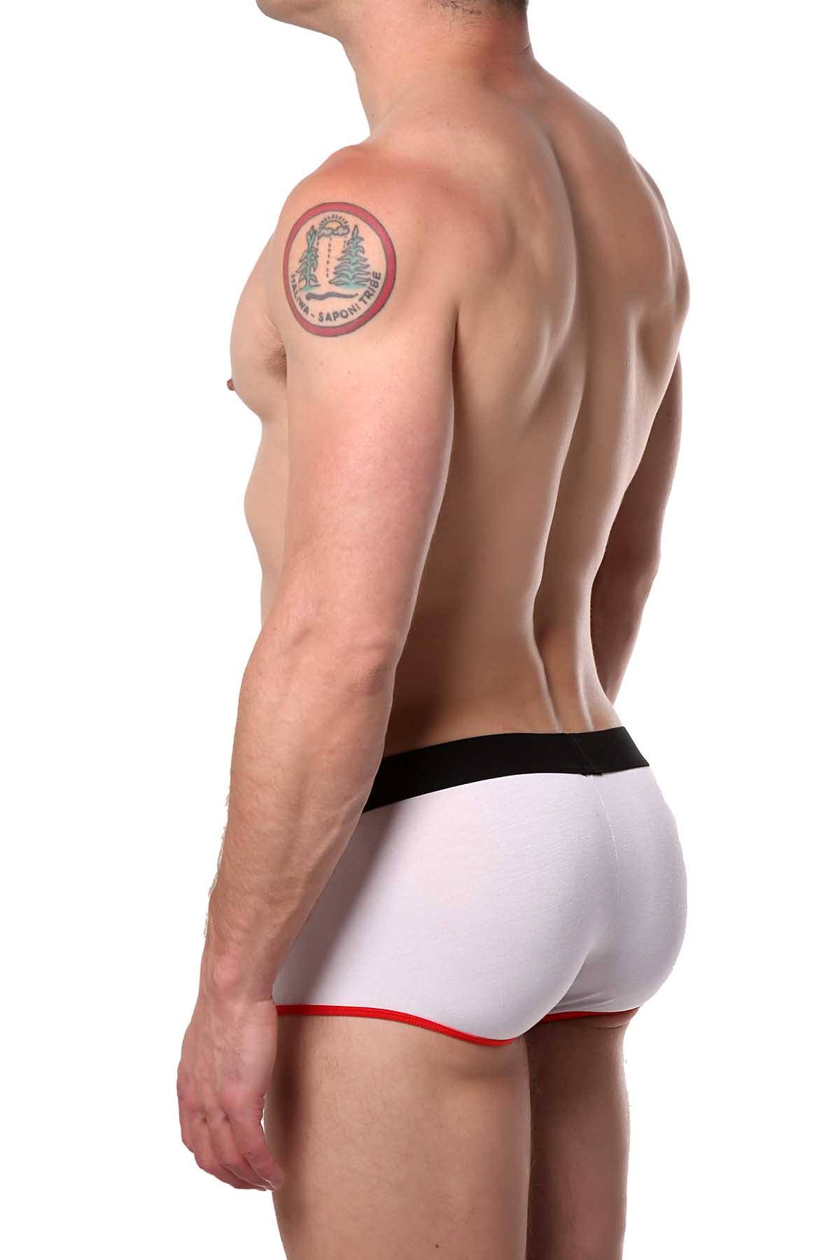 PetitQ White/Red Big-Bulge Bamboo Trunk