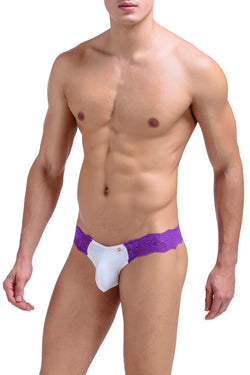 PetitQ White Side-Lace Thong thumbnail 4