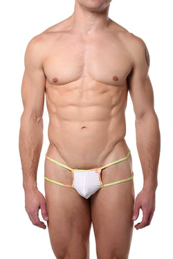 PetitQ White Ziggy Thong thumbnail 1
