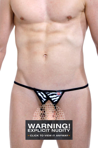 PetitQ Zebra Printed Open Thong