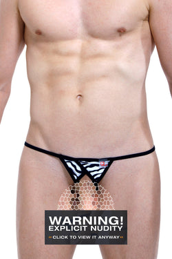 PetitQ Zebra Printed Open Thong thumbnail 1