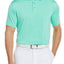 Pga Tour Feeder Stripe Polo Shirt Electric Green