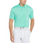 Pga Tour Feeder Stripe Polo Shirt Electric Green