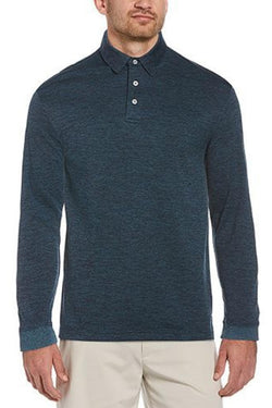 Pga Tour Jacquard Long-sleeve Polo Dark Subme thumbnail 1
