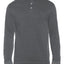 Pga Tour Jacquard Long-sleeve Polo Grey Heath