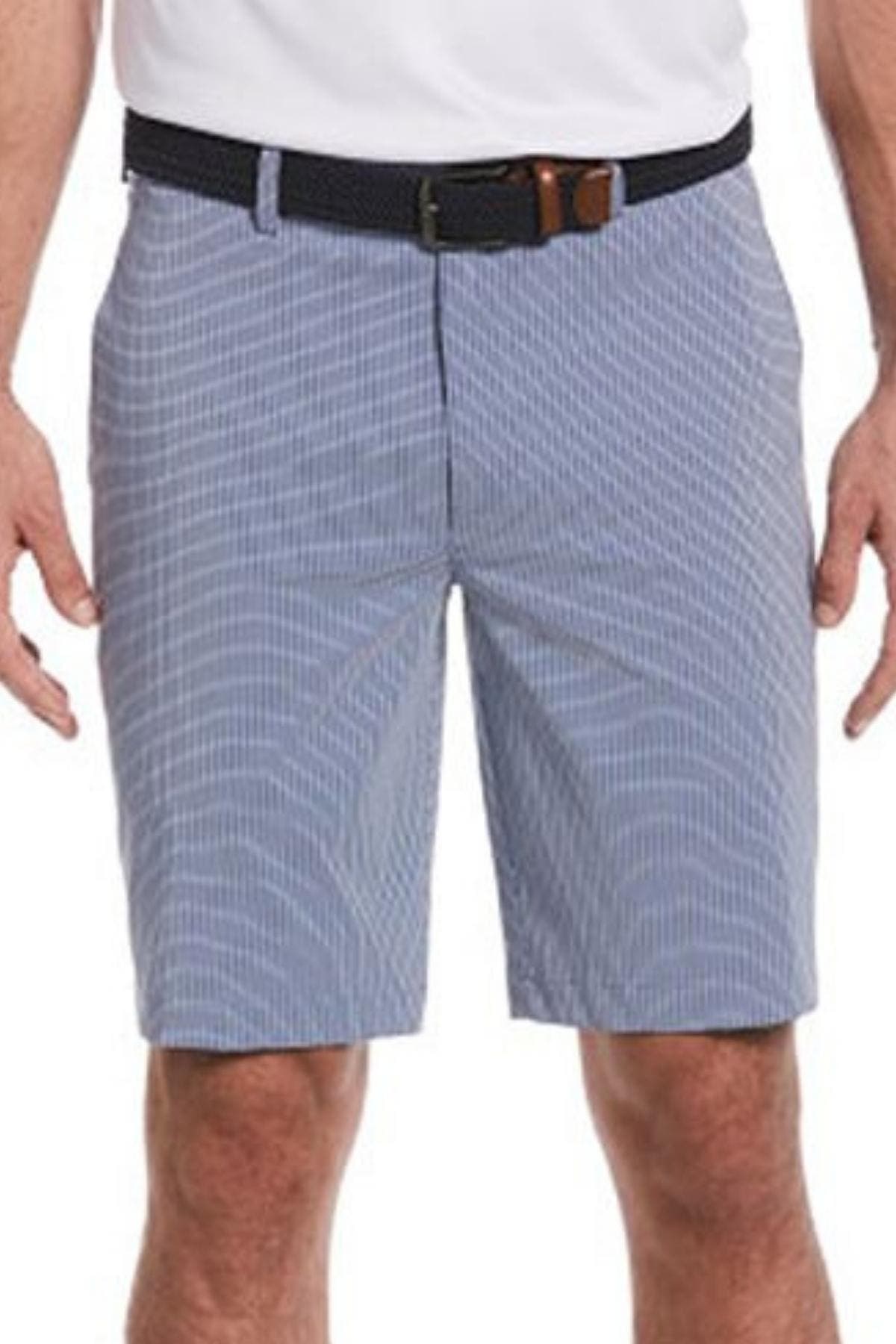 Pga Tour Mini Plaid Shorts Peacoat