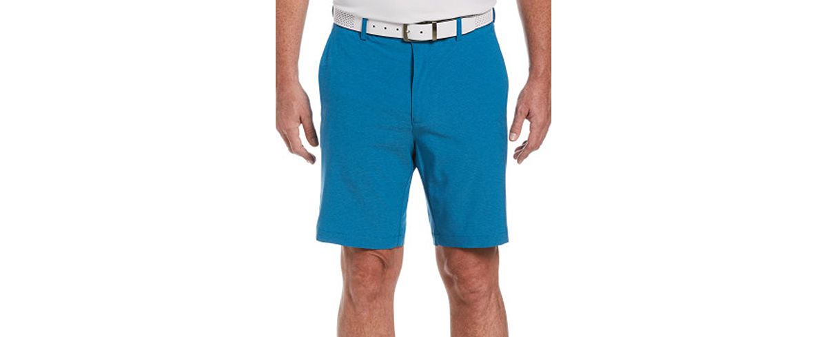 Pga Tour Performance Stretch Eco Dobby Golf Shorts Mykonos Blue