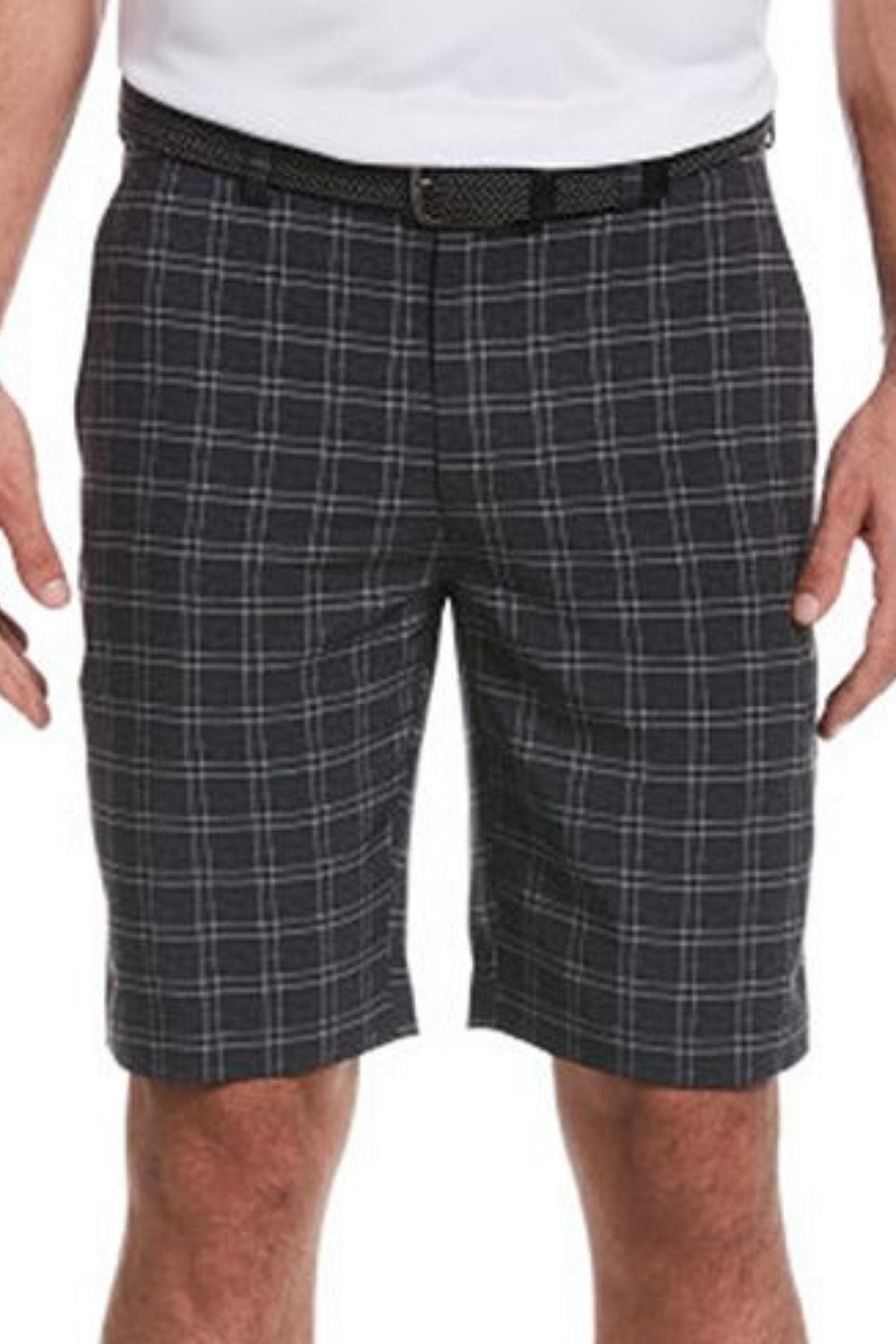 Pga Tour Textured Printed Shorts Caviar