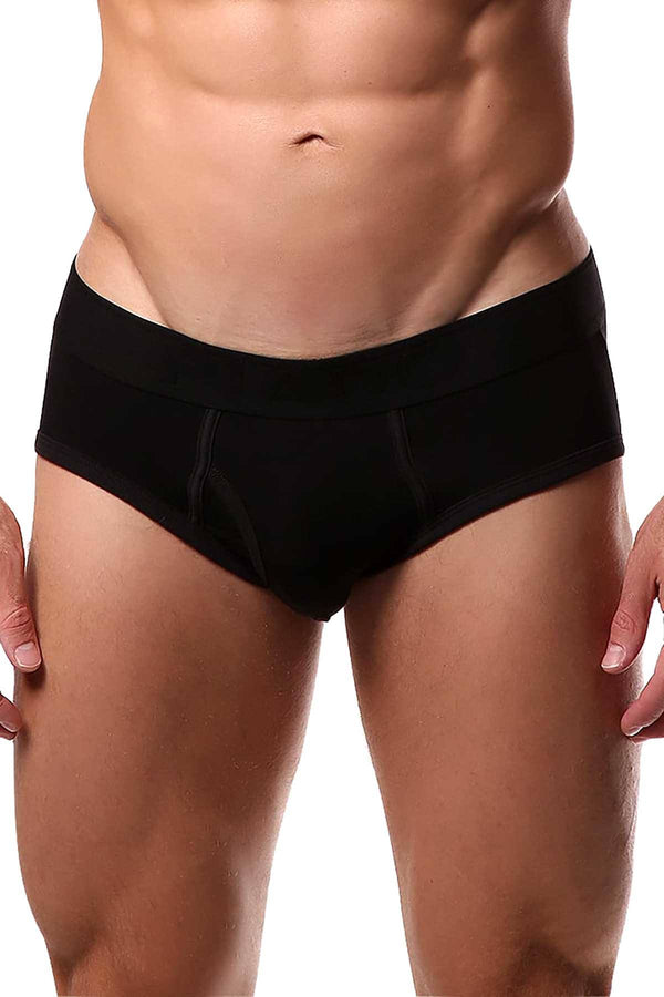 Piado Solid Black Brief