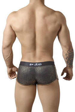 Pikante Black/Gold Shiny Cheeky Trunk thumbnail 2
