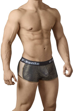 Pikante Black/Gold Shiny Cheeky Trunk thumbnail 1