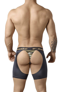 Pikante Black/Green-Camo Pole-Dance Thong-Boxer thumbnail 2