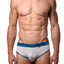 Pikante Silver/Blue El Santo Piping Brief