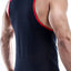 Pistol Pete Black/Red Contrast-Trim Tank Top